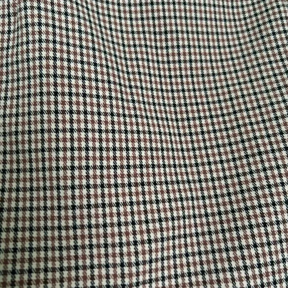 Mango Black and White Houndstooth A-Line Skirt - Picture 4 of 5